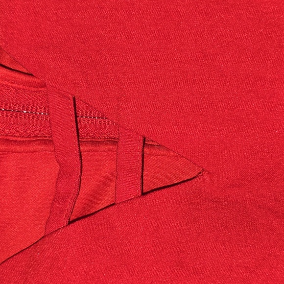 TORRID Tank Top Zipper Back Rayon Cotton Spandex Red Adjustable Straps Size 6 - Picture 4 of 15